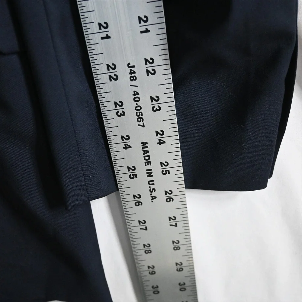 Pronto Uomo 52R Navy Blue 100%‎ Wool Blazer Suit Jacket Sport Coat